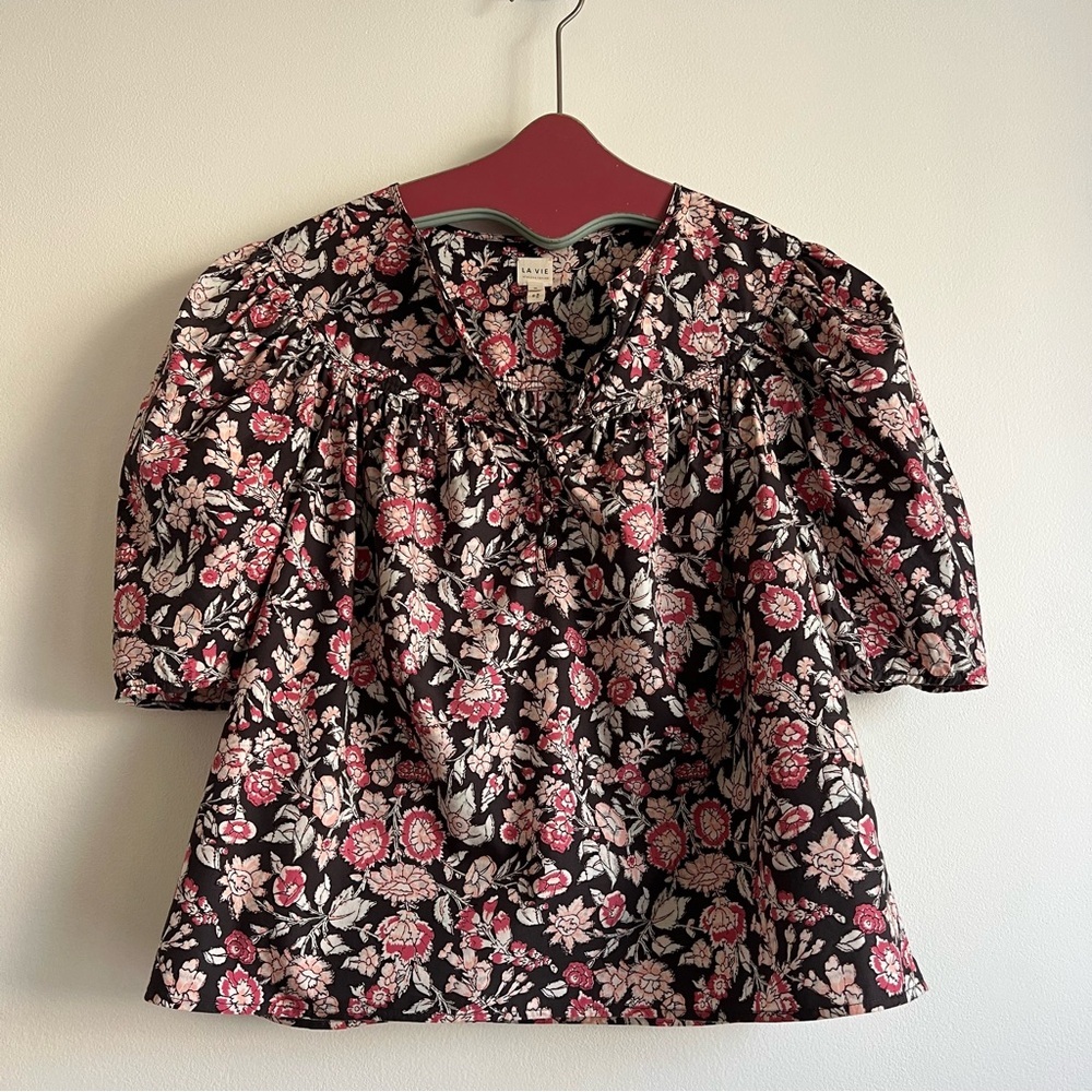 Rebecca Taylor La Vie Falaise Top in Floral Print - Picture 5 of 13